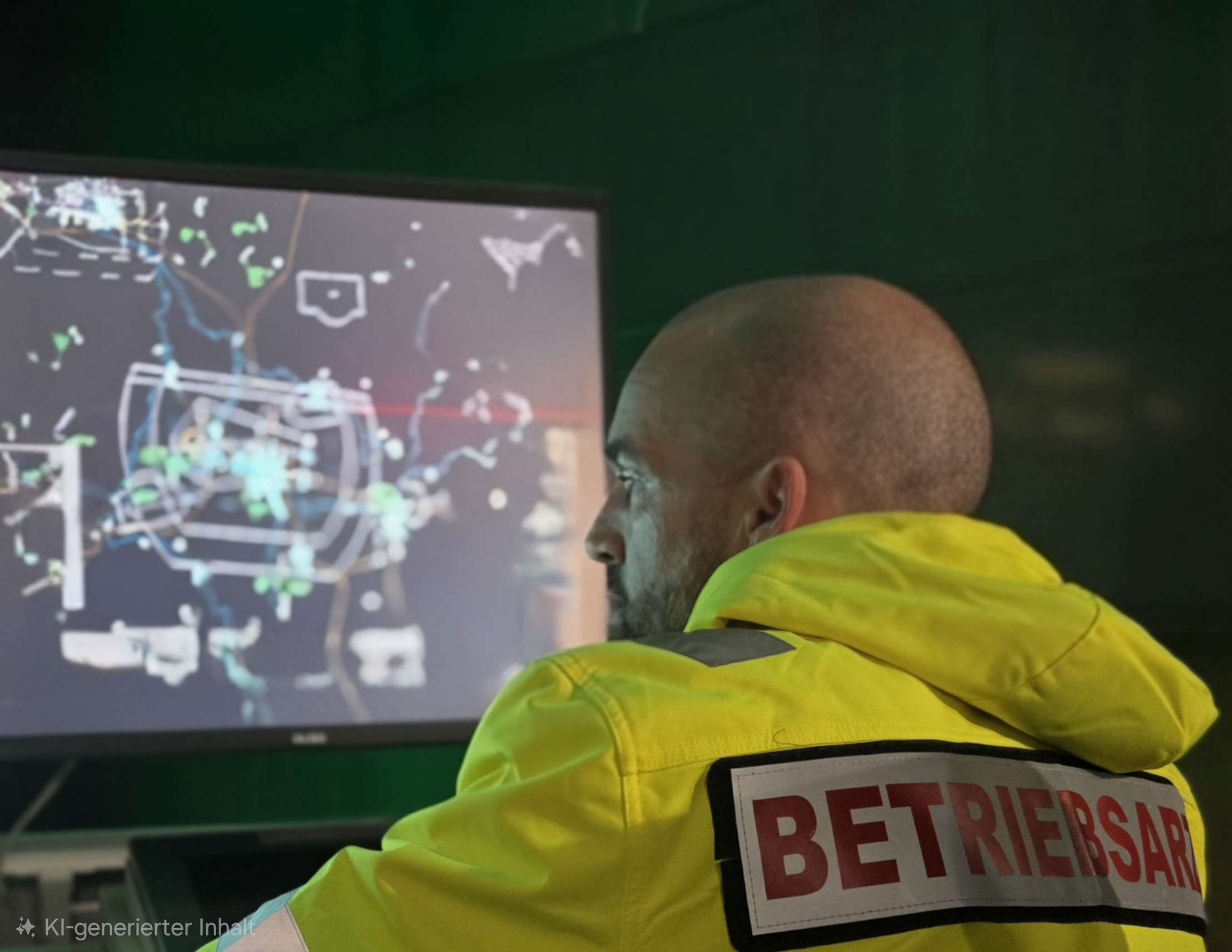 Profilansicht am Monitor im Vorsorgekontext