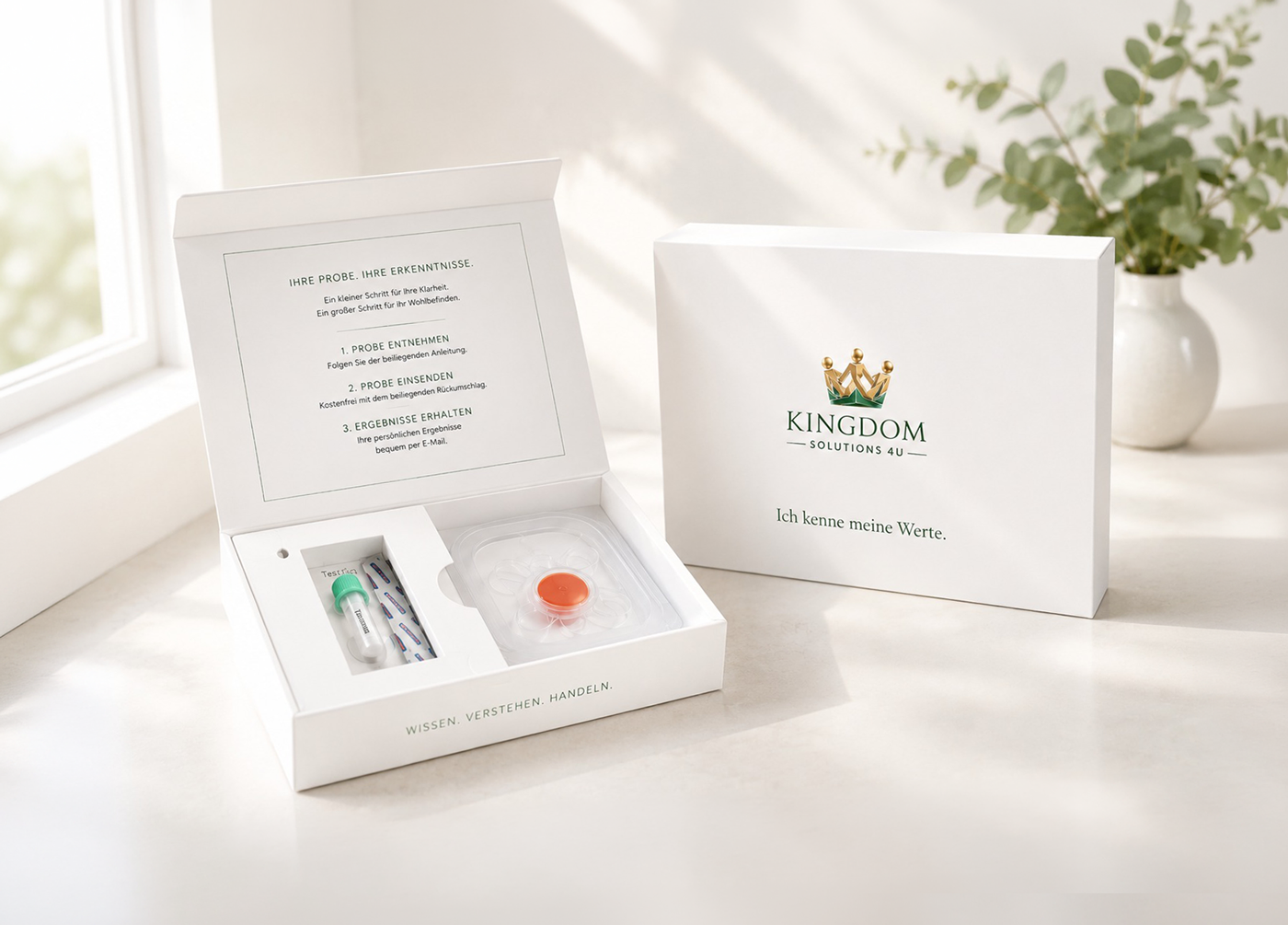 Wei&szlig;es KINGDOM Gesundheitskit f&uuml;r Initiativen und Sonderbestellungen